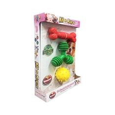 Furacão Pet Kit Raças Médias N03 Para Cães 3 Unidades (Cores Sortidas)