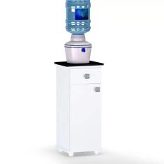 Balcão Multiuso Karol Branco Brilho - AJL Móveis