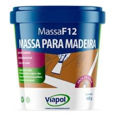 Massa F12 Calafetar Correção Madeira Viapol 400g Div Cores, Mogno