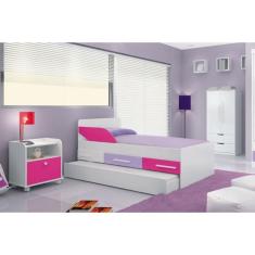 Cama Auxiliar Solteiro Star Jatoba Solteiro MDP 190,3x91,5x19,5cm Santos Andirá