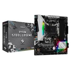 Placa-Mãe AsRock B450M Steel Legend, AMD AM4, mATX, DDR4