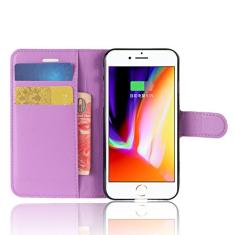 Capa para iPhone 7/iPhone 8, capa carteira flip de couro PU premium com compartimento para cartão, suporte e fecho magnético [capa interior à prova de choque de TPU] Compatível com iPhone 7/iPhone 8