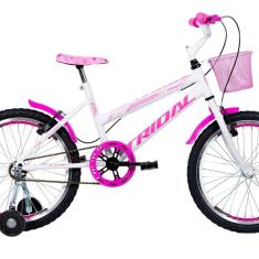 Bicicleta Aro 20 Feminina Infantil Roda Lateral Branco