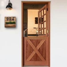 Kit Porta Holandesa de Madeira Maciça 210cmx82cm Isabela Abertura para Direita