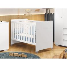 Berço 4 em 1 Estilo Clássico Evolution Branco Fosco - Móveis Reller