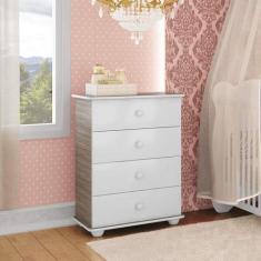 Cômoda de Bebê 4 Gavetas 2031 Baby - Móveis Percasa