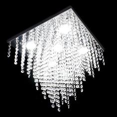 Lustre Cristal Empire States Quadrado 38X38X35Cm - Jp/Empire/38
