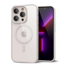 oakxco Capa magnética transparente para iPhone 13 Pro, compatível com Magsafe, fina, fina, transparente, não amarela, amortecedor de silicone macio híbrido e capa protetora de plástico rígido para