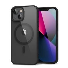 oakxco Capa magnética transparente para iPhone 13 Mini/12 Mini, compatível com Magsafe, fina, fina, transparente, não amarela, amortecedor de silicone macio híbrido e capa protetora de plástico rígido