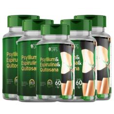 PSYLLIUM & ESPIRULINA & QUITOSANA - 1g (60 Cápsulas) +CAPS, 5