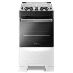Fogão a Gás de Piso 4 Bocas Continental Mesa de Inox - FC4IB, Branco, 