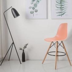 Banqueta Alta com Encosto Eames dsw