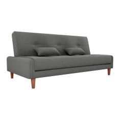 Sofá Cama 3 lugares 190cm Blanca Cinza Matrix