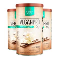 Kit 3 Veganpro Proteína Vegetal Baunilha Nutrify 450g