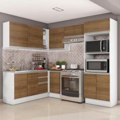 Cozinha Completa Madesa 100% MDF Acordes de Canto (Sem Tampo e Pia), R