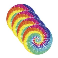 Sousplat Tie Dye - NSW, Sem base, 4 Peças