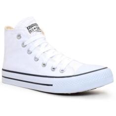 Tênis Kalum Botinha All Authentic Star Cano Alto, 35, Branco, Unissex