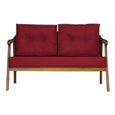 Namoradeira Base Reforçada Luxo Corino Vitoria Vermelho