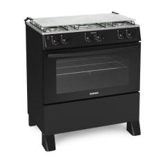 Fogão 5 Bocas Star New Itatiaia, Preto, Bivolt