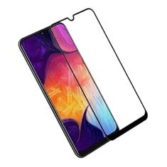 Pelicula de Vidro 3D para Samsung Galaxy A30 2019, Cell Case, Película de Vidro Protetora de Tela para Celular, Preto