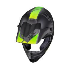 Capacete Hjc Off Csmxii Creed Cinza E Verde 56 [f016]