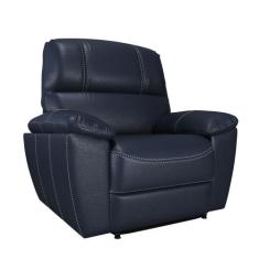 Poltrona do Papai Reclinável Elétrica Armênia Power Touch Couro Azul G
