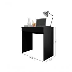 Mesa Escrivaninha Para Computador Alexia 80cm Cor Preto Ajl
