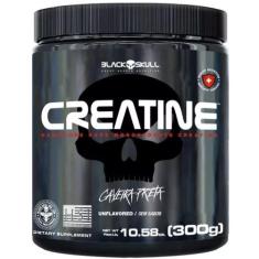 Creatine creatina 300g black skull, 300g, Sem Sabor