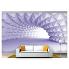 Papel De Parede Túnel Profundo Geométrico 3D At03 - Você Decora