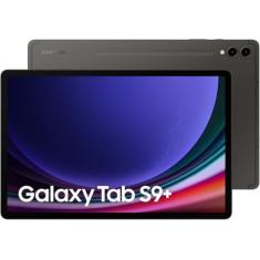 SAMSUNG Tablet Android Galaxy Tab S9 FE+ WiFi, 8 GB de RAM, 128 GB de armazenamento, S Pen incluída (versão internacional) (cinza)