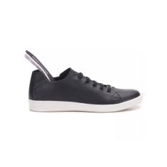 Tênis Casual Feminino Preto Marina Mello em Couro Conforto