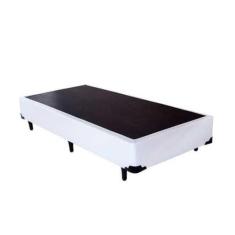 Base Box Solteiro Blindado Sintético Branco