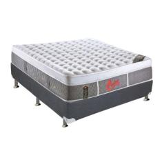 Cama Box Casal: Colchão Molas Castor Pocket Light Stress Oxygen New Pl