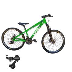 Bicicleta Aro 26 Vikingx Tuff 25 Cambio Shimano Traseiro 21v Mtb Freer