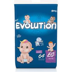 Fralda Descartável Evolution Super Econômico - Tamanho EG