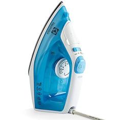 Ferro de Passar Roupa Seco e Vapor Electrolux base antiaderente vapor vertical extra anti gotejamento 1200W cabo inteligente 1,65m azul SIE60 127V