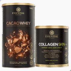 Kit Cacao Whey Protein 900g + Collagen Skin Limão 330g Essential - Ess
