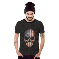 Camiseta American Skull Caveira Americana, Grafitte, XXG