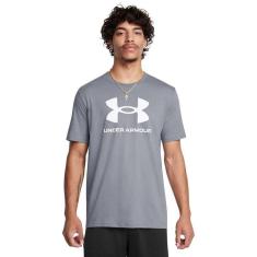 Camiseta de Treino Masculina Under Armour Sportstyle Logo M Cinza-Masculino