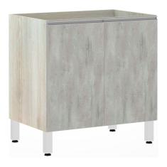 Balcão de Cozinha sem Tampo 80cm 2 Portas Lis Luciane Móveis