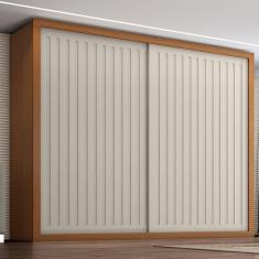 Guarda-roupa 2 Portas 6 Gavetas Coliseu Cinamomo/Areia