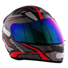 Capacete Moto Ebf Spark Dragon Spider Fechado Mais Viseira Camaleão, S