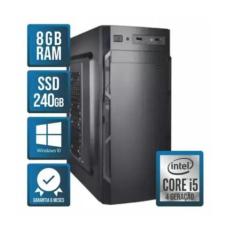 Computador Pc Cpu Core i5 4ª Geração 8gb memória Ssd 240GB - Windows 1