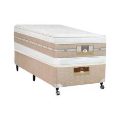 Cama Box + Colchão Castor Solteiro Silver Star Air Double Face Pocket 