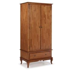 Guarda Roupa Solteiro 2 Portas 1 Gaveta 60406 Linz Móveis, Imbuia Glaz