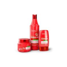 Kit Banho De Verniz Morango Brilho Extremo Forever Liss