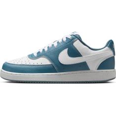Nike Tênis feminino Court Vision Low Next Nature, Azul fumê branco, 37.5 EU