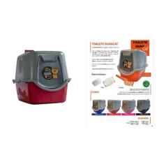 Banheiro Para Gatos Durapets - Vermelho
