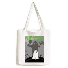 Bolsa de lona Ghost Fear Halloween Corpse Bolsa de compras casual