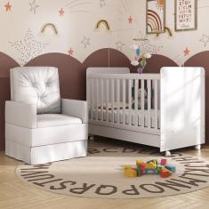 Berço Americano 3x1 com Poltrona de Amamentação Pimpolho Multimóveis MP4071